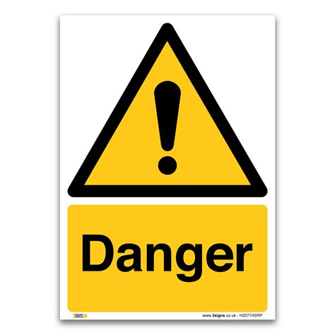 Danger Sign in the UK